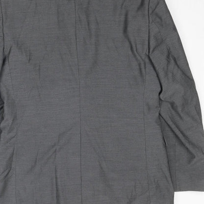 FRENCHEYE Mens Grey Wool Jacket Suit Jacket Size 36 Regular