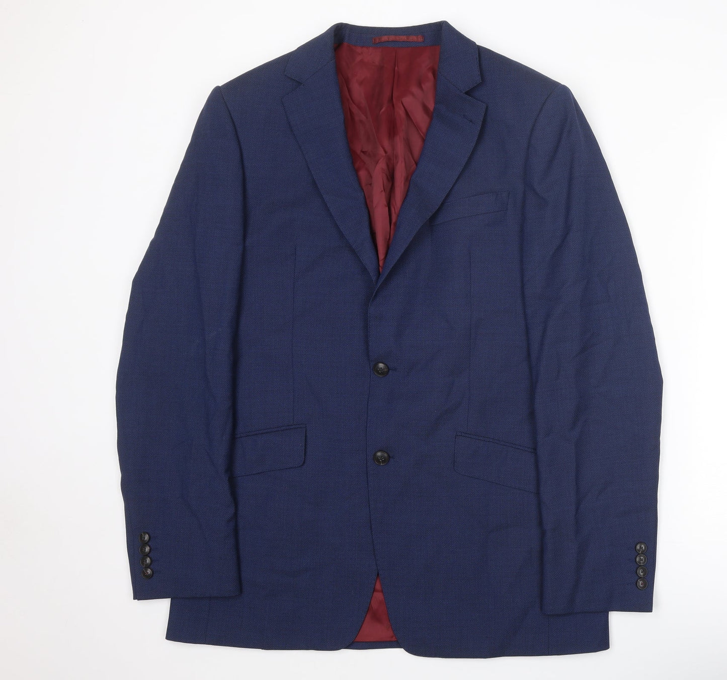 Mens UK Size 40 Marks and Spencer Regular Blue Suit Jacket