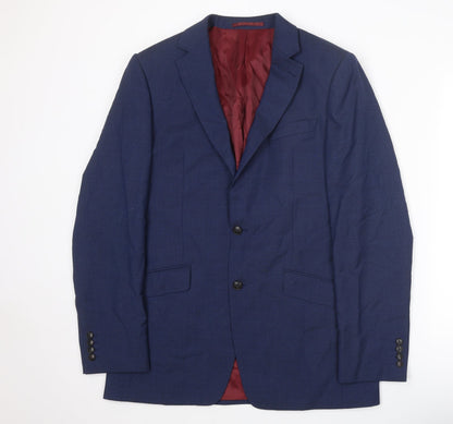 Mens UK Size 40 Marks and Spencer Regular Blue Suit Jacket