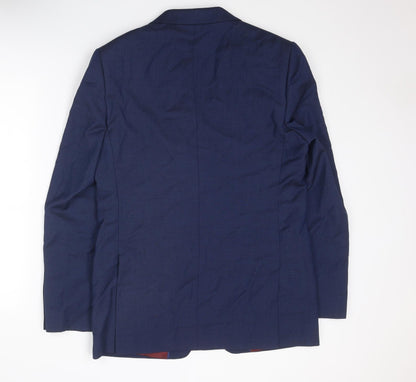 Mens UK Size 40 Marks and Spencer Regular Blue Suit Jacket