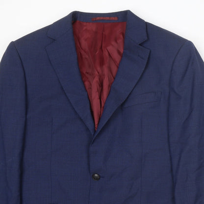Mens UK Size 40 Marks and Spencer Regular Blue Suit Jacket