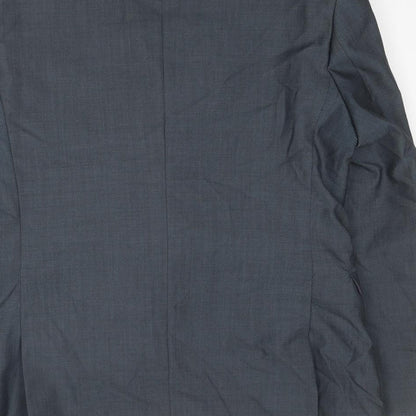 Gibson Mens Grey Wool Jacket Suit Jacket Size 46 Regular