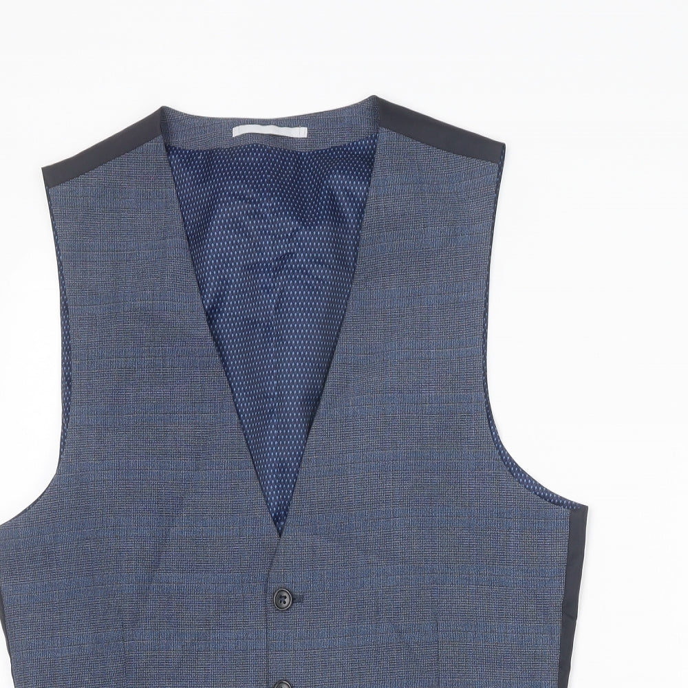 Mens UK Size M Burton Regular Blue Suit Jacket
