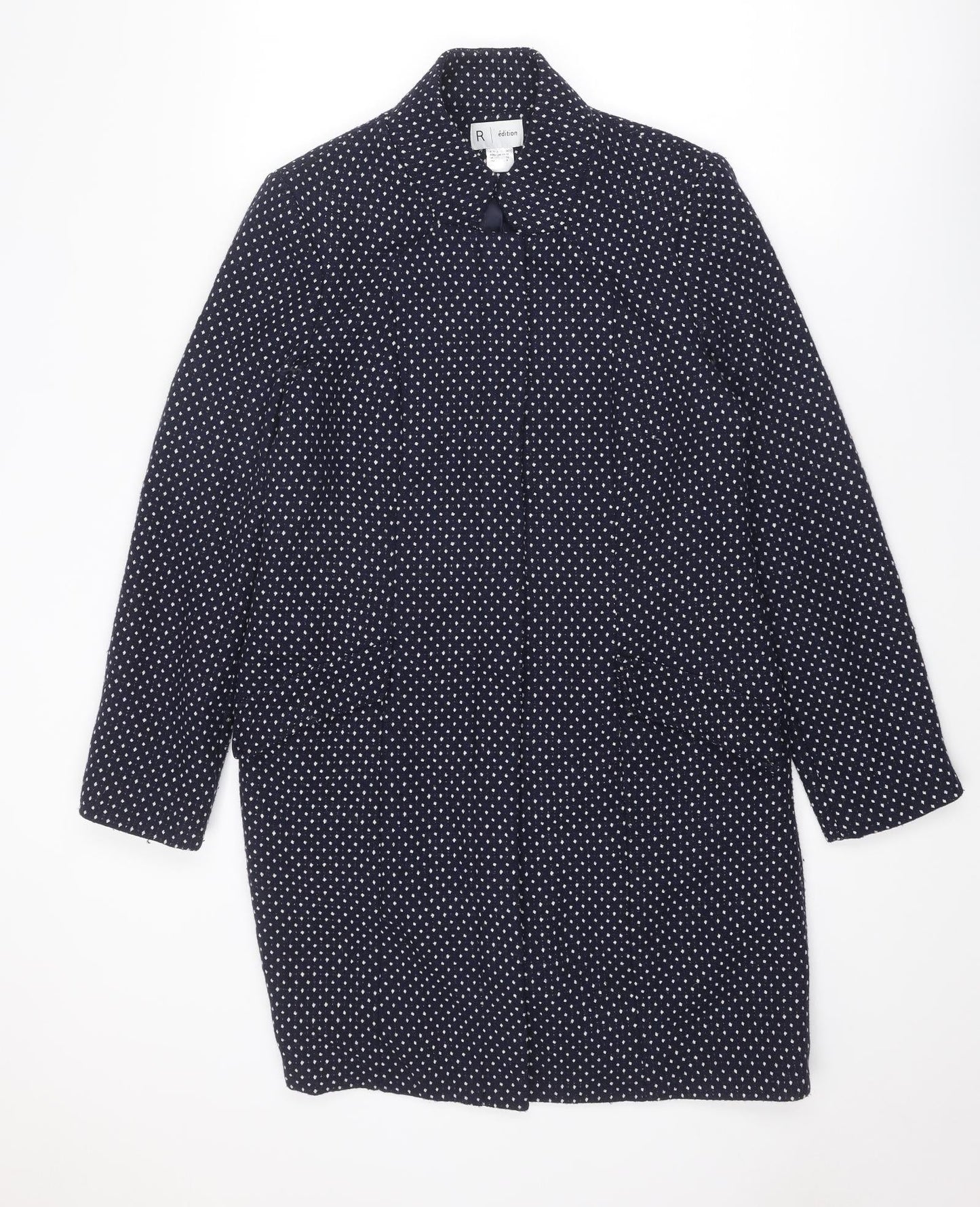 Womens UK Size 10 La Redoute Blue Rain Coat