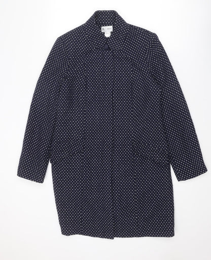 Womens UK Size 10 La Redoute Blue Rain Coat