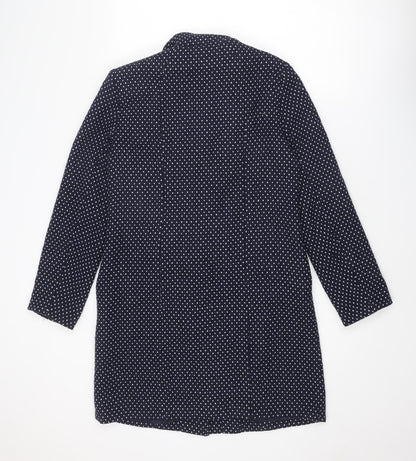 Womens UK Size 10 La Redoute Blue Rain Coat