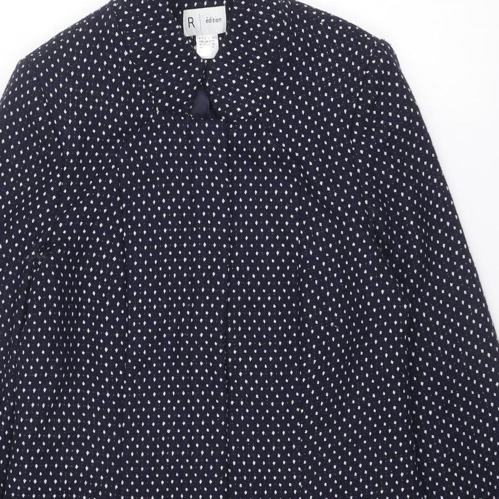 Womens UK Size 10 La Redoute Blue Rain Coat