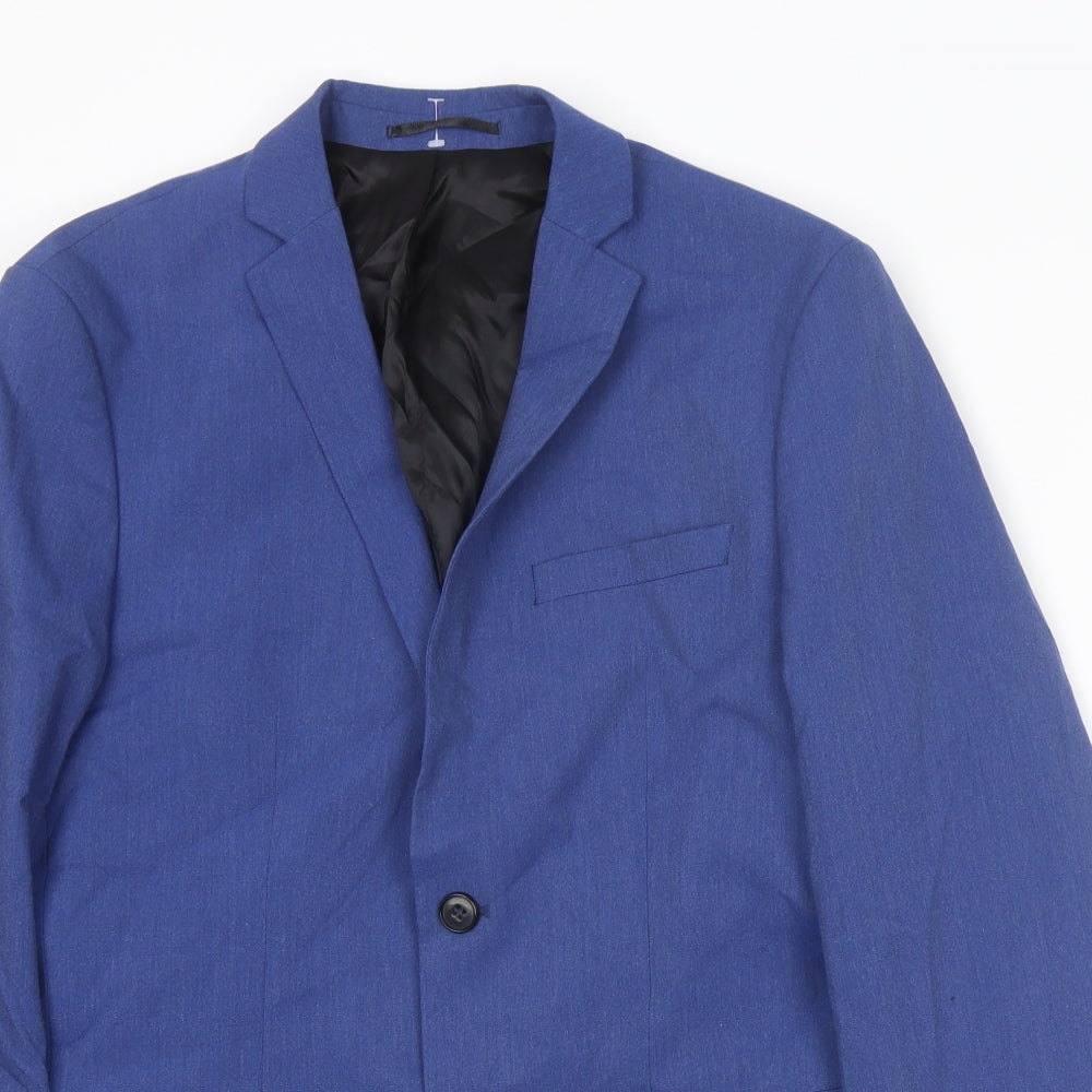 Mens UK Size 34 Selected Homme Regular Blue Suit Jacket