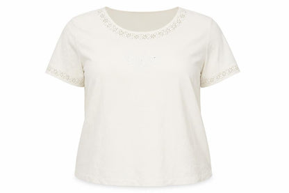 Womens UK Size 20 Classics Ivory Basic Blouse