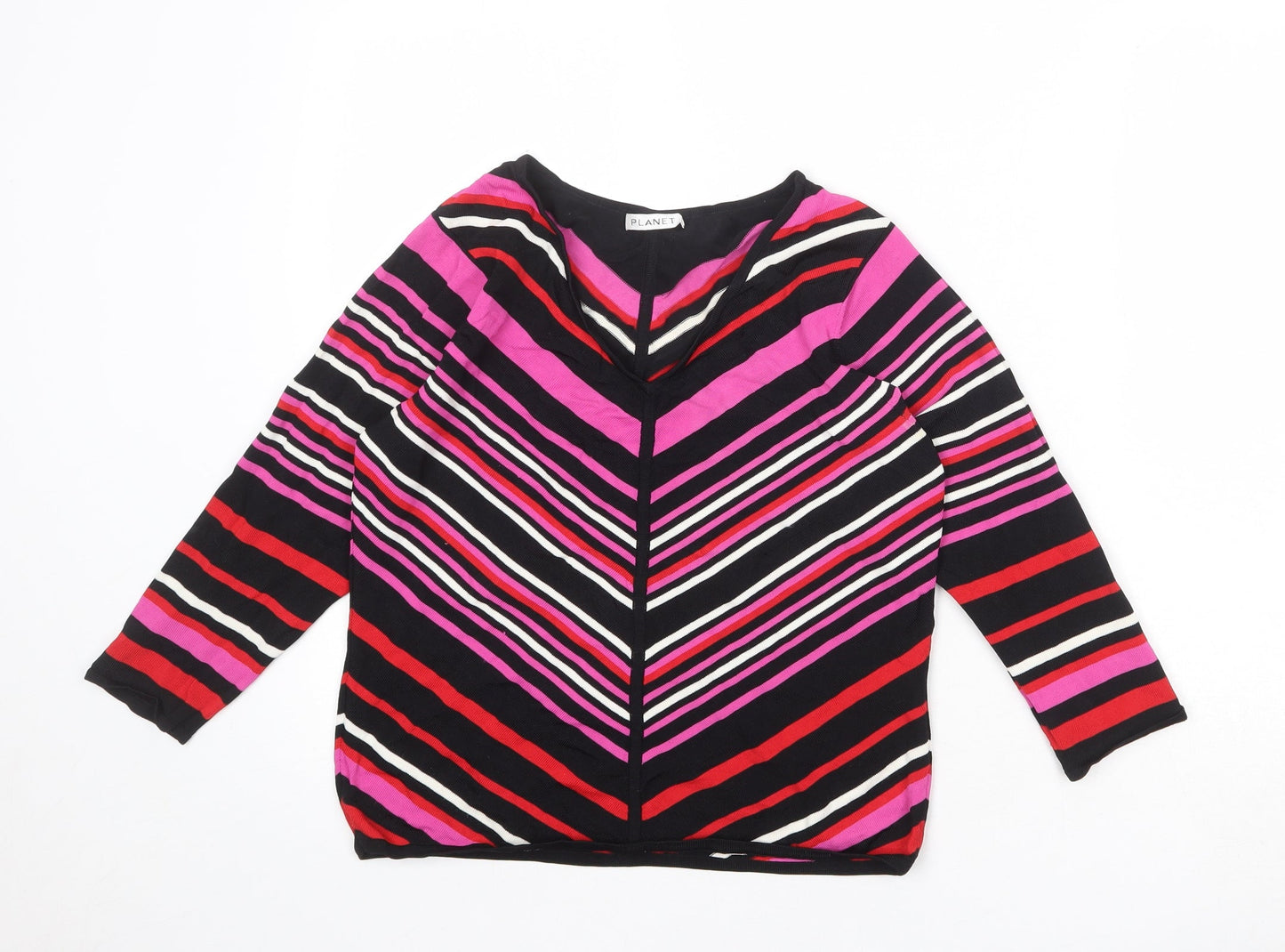 Womens UK Size M Planet Multicoloured Pullover Jumper
