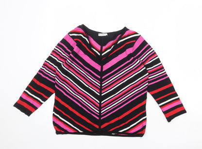 Womens UK Size M Planet Multicoloured Pullover Jumper