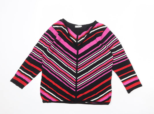 Womens UK Size M Planet Multicoloured Pullover Jumper