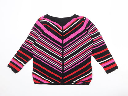 Womens UK Size M Planet Multicoloured Pullover Jumper