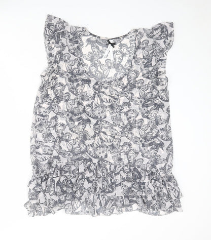Womens UK Size 16 NEXT Ivory Basic Tank