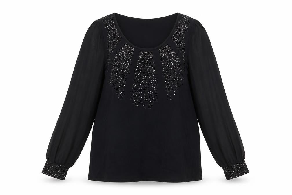 Womens UK Size 16 Marks and Spencer Black Basic Blouse