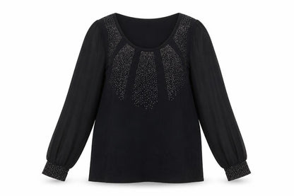 Womens UK Size 16 Marks and Spencer Black Basic Blouse