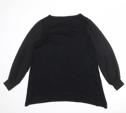 Womens UK Size 16 Marks and Spencer Black Basic Blouse