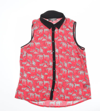 Womens UK Size 14 Limited Collection Pink Basic Tank