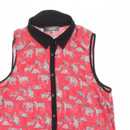 Womens UK Size 14 Limited Collection Pink Basic Tank