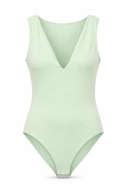 Womens UK Size M Stradivarius One-Piece Green Bodysuit