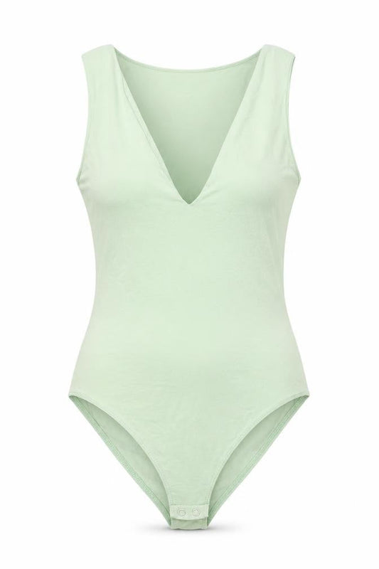 Womens UK Size M Stradivarius One-Piece Green Bodysuit