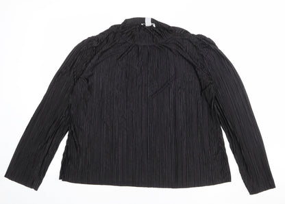 Womens UK Size M H&M Black Basic Blouse