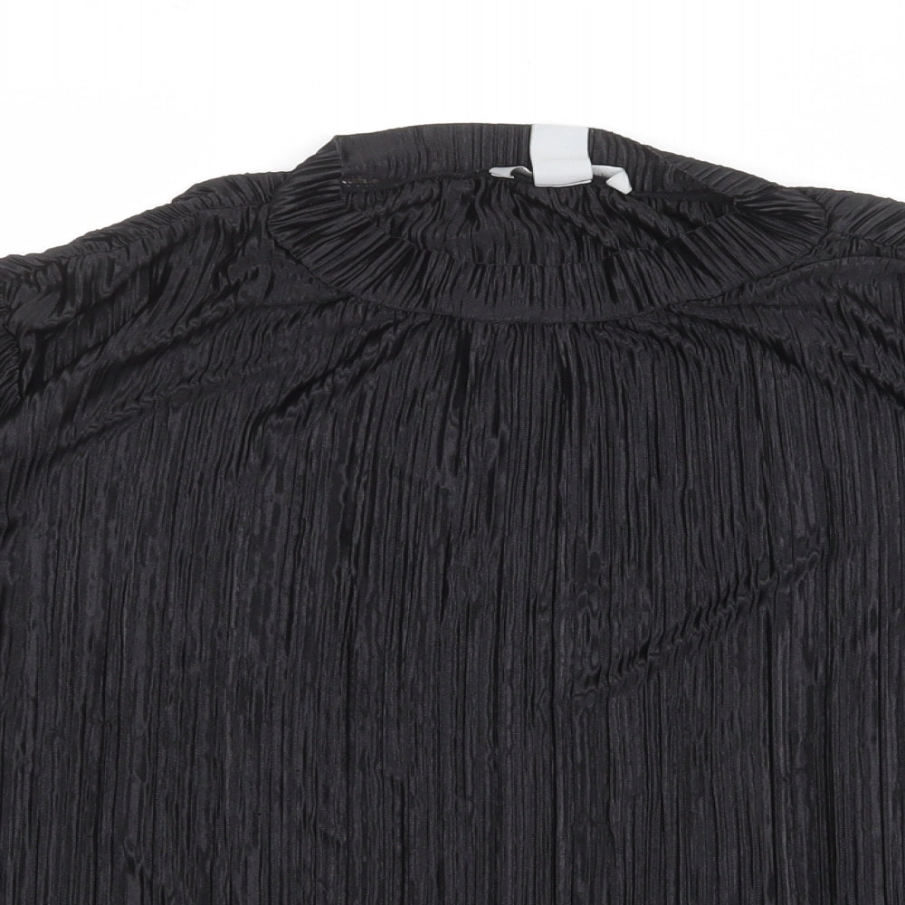 Womens UK Size M H&M Black Basic Blouse