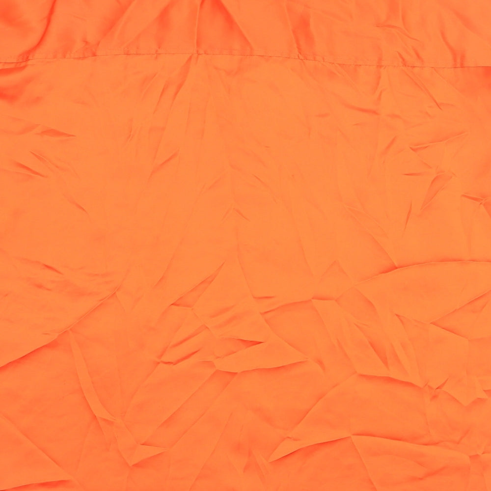 Womens UK Size S H&M Orange Basic Button-Up