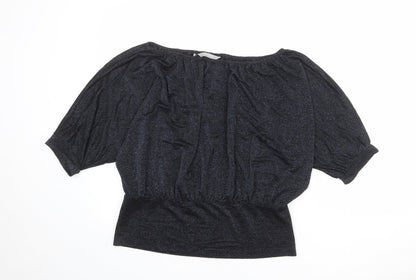 Womens UK Size 16 BHS Black Basic Blouse