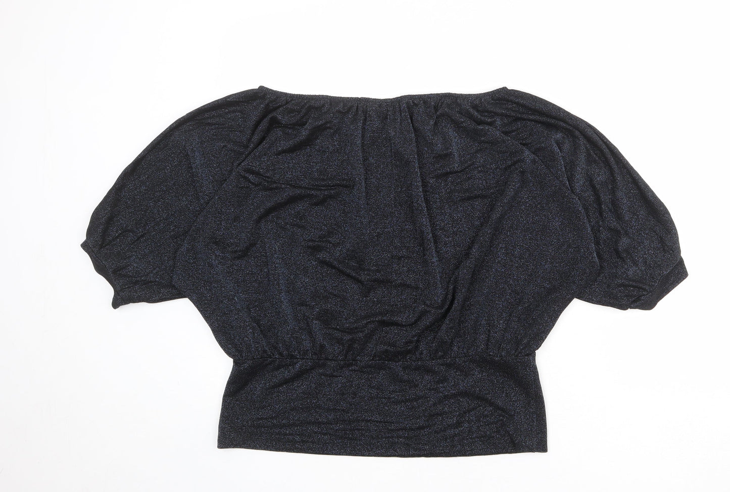 Womens UK Size 16 BHS Black Basic Blouse