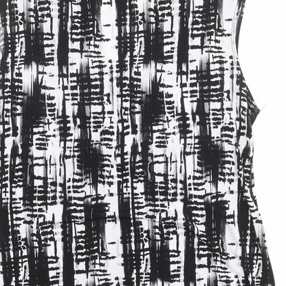 C.M.D Womens Multicoloured Geometric Polyester Basic Blouse Size 20 V-Neck - Gathered Front Detail