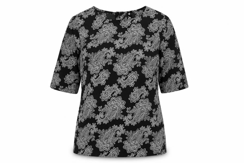 Womens UK Size 10 Influence Black Basic T-Shirt