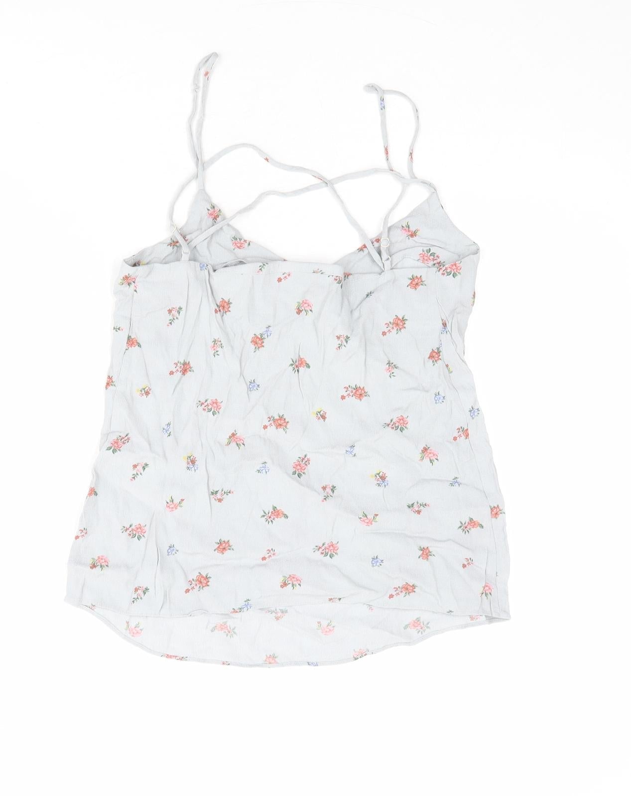 Womens UK Size 6 Warehouse Grey Camisole Tank