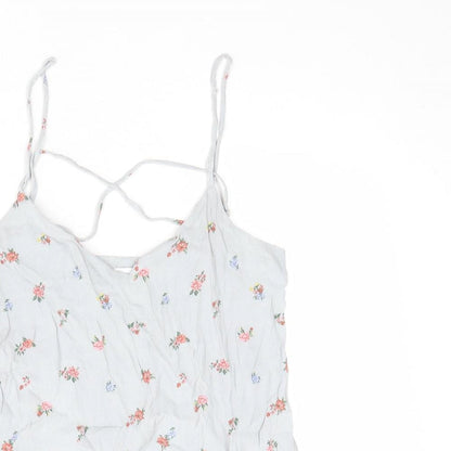 Womens UK Size 6 Warehouse Grey Camisole Tank