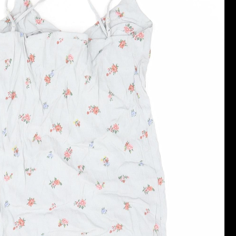 Womens UK Size 6 Warehouse Grey Camisole Tank