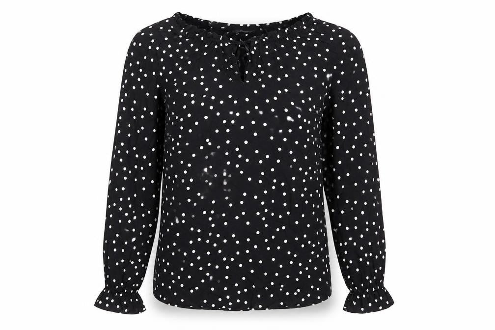 Womens UK Size 10 NEXT Black Basic Blouse