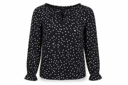 Womens UK Size 10 NEXT Black Basic Blouse