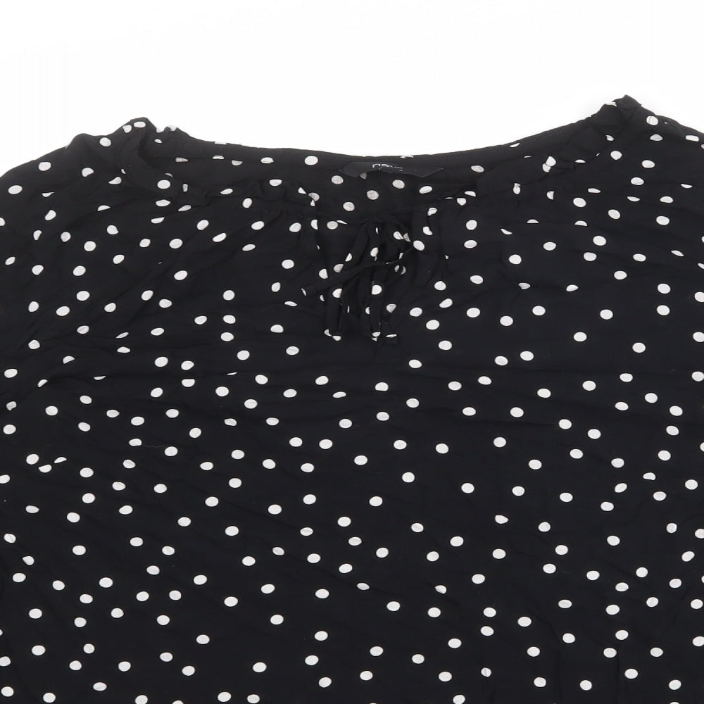 Womens UK Size 10 NEXT Black Basic Blouse
