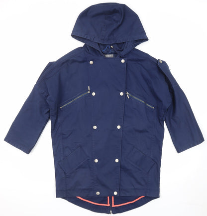 Womens UK Size 8 Limited Collection Blue Overcoat
