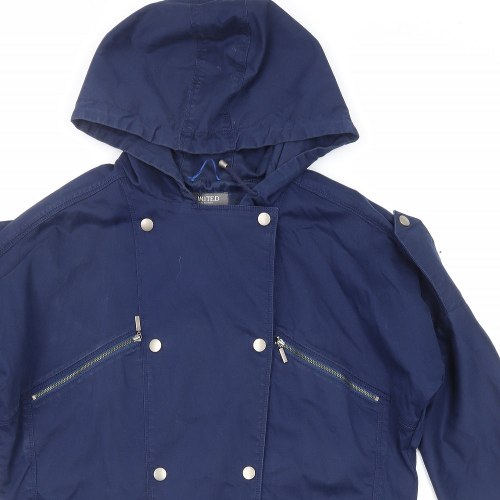 Womens UK Size 8 Limited Collection Blue Overcoat