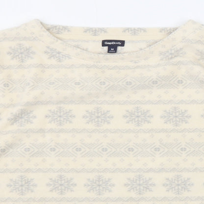 Gap Womens Beige Fair Isle Polyester Pullover Sweatshirt Size M Pullover