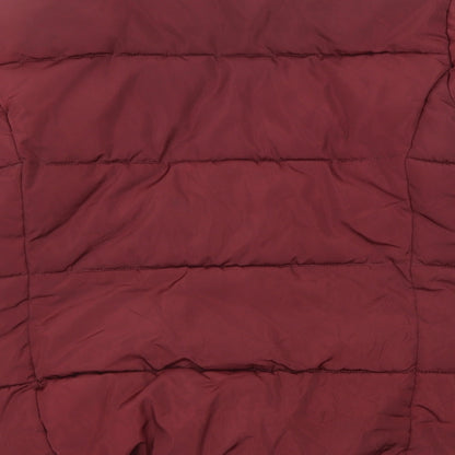 Womens UK Size 10 Topshop Red Puffer Jacket