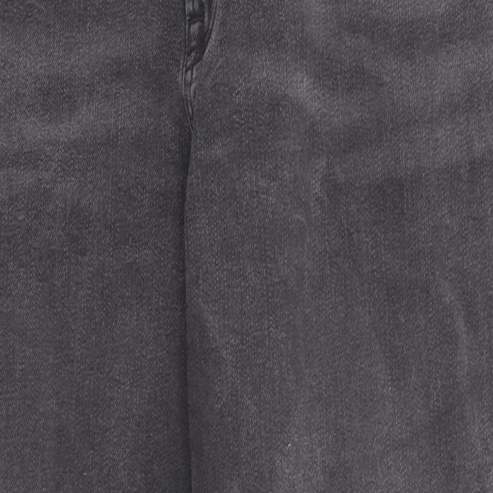 Gap Womens Black Cotton Straight Jeans Size 36 in Regular Zip