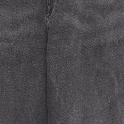 Gap Womens Black Cotton Straight Jeans Size 36 in Regular Zip