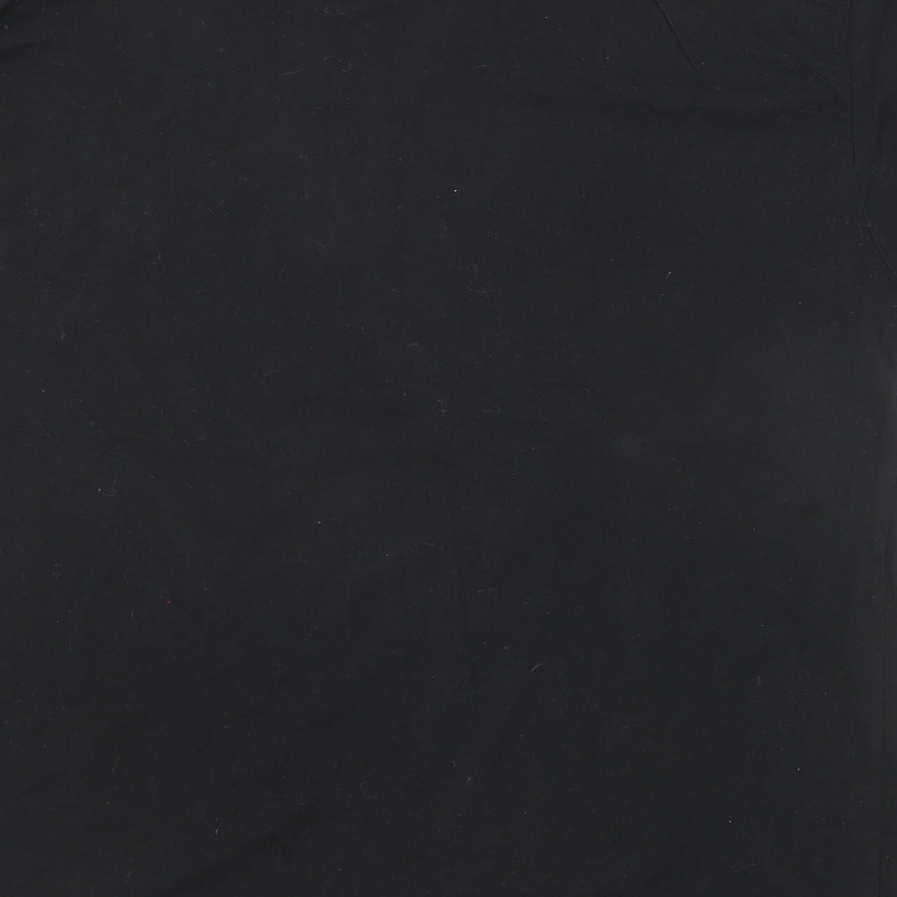 Bubblegum Mens Black Polyester T-Shirt Size M Round Neck - Super Dad
