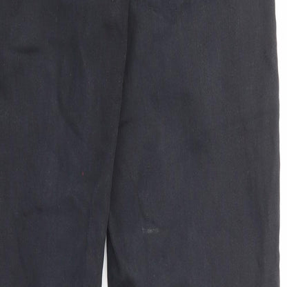 Topshop Womens Black Cotton Skinny Jeans Size 28 in Regular Zip