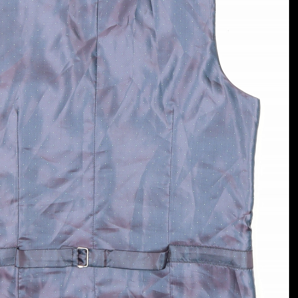 Heritage Collection Mens Blue Wool Jacket Suit Waistcoat Size 40 Regular