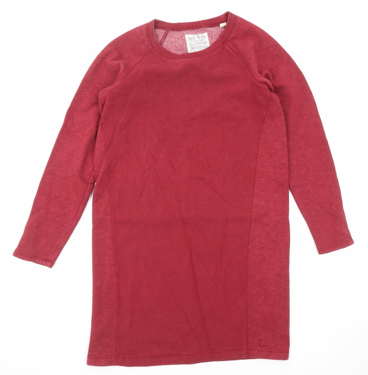 Womens UK Size 8 Jack Wills Red Pullover Sweatshirt