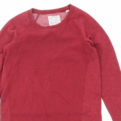 Womens UK Size 8 Jack Wills Red Pullover Sweatshirt