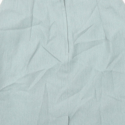 Modern Classics Womens Green Polyester Straight & Pencil Skirt Size 10 Zip